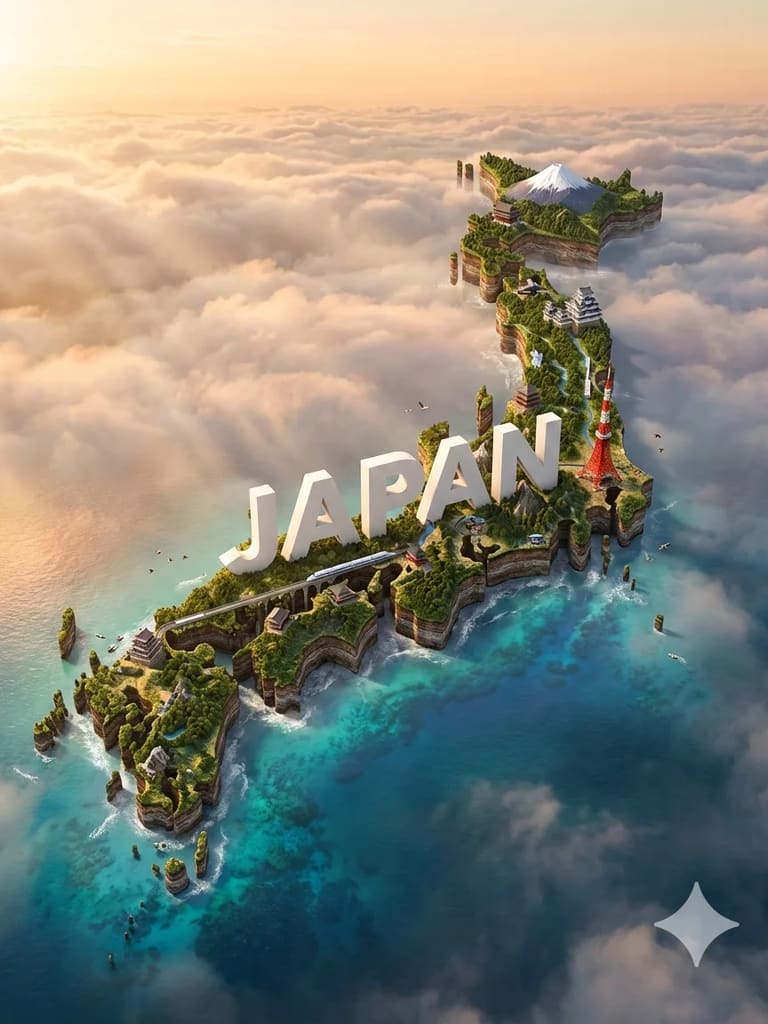 Floating World Dioramas 3d Render (Variation 4)