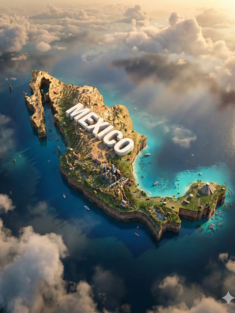 Floating World Dioramas 3d Render (Variation 6)