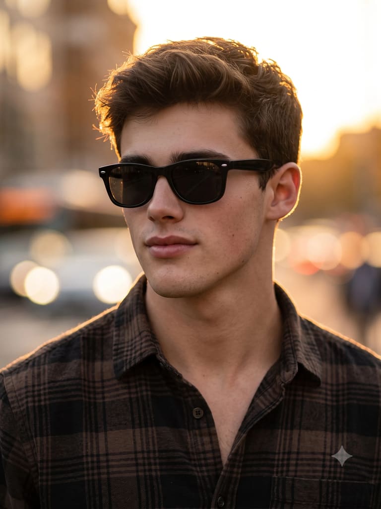 Golden Hour Portrait of Young Man Portrait (Variation 2)