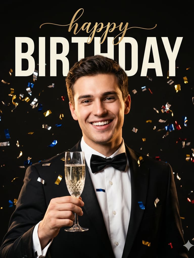 A Dapper Birthday Toast