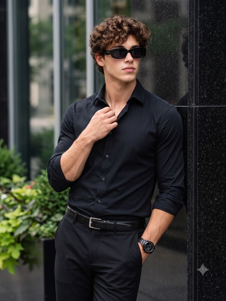 Sleek Monochromatic Urban Fashion