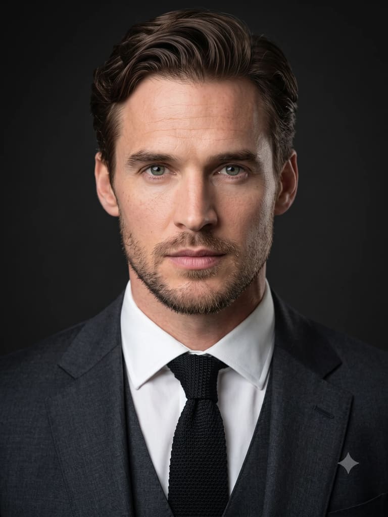 Professional Corporate Headshot of Businessman Portrait (Variation 3)