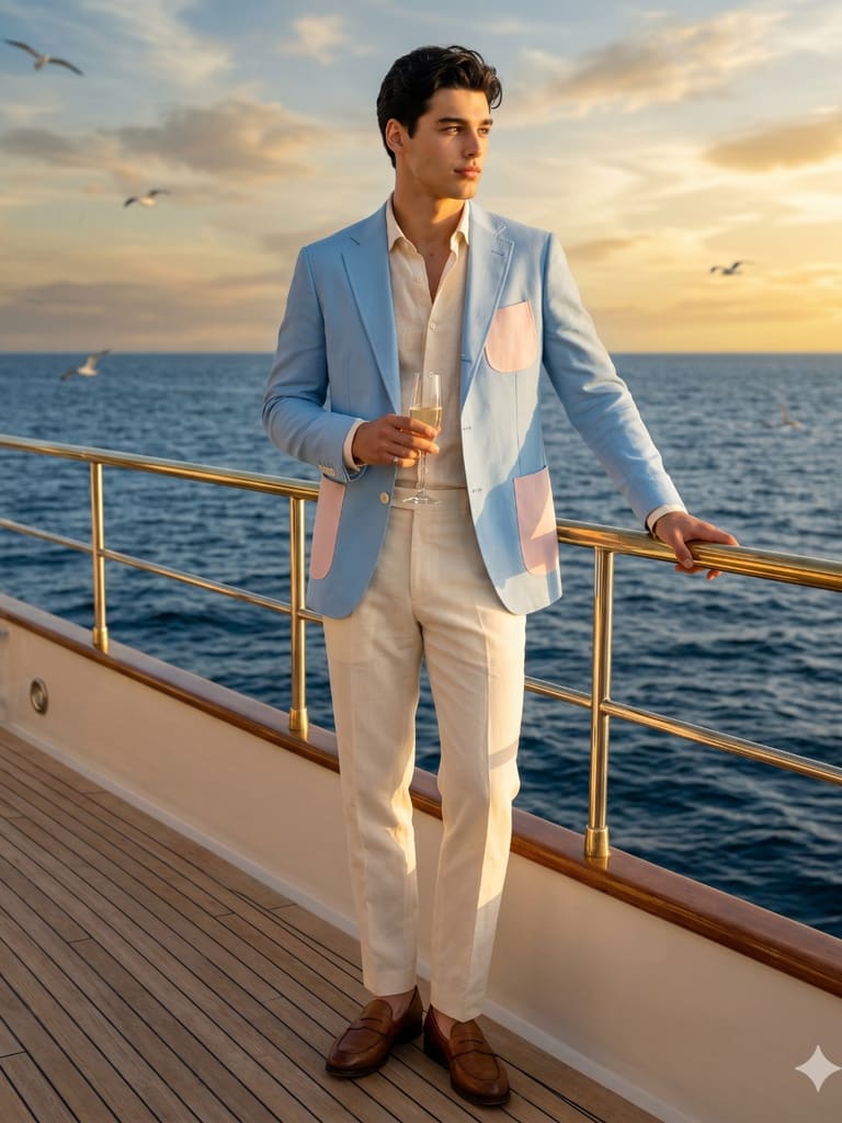 Golden Hour on the Yacht Deck