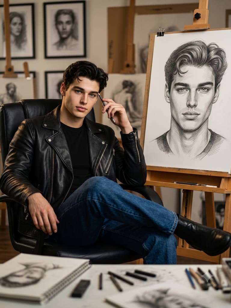 The Leather-Clad Artist
