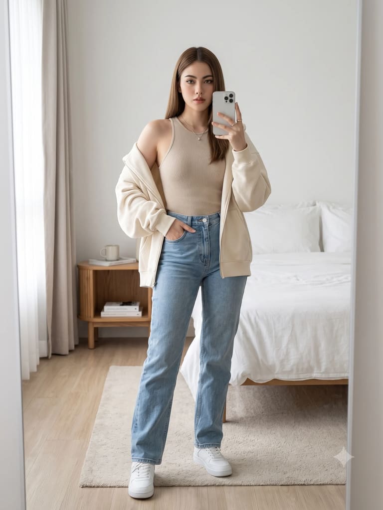 Girl Mirror Selfie