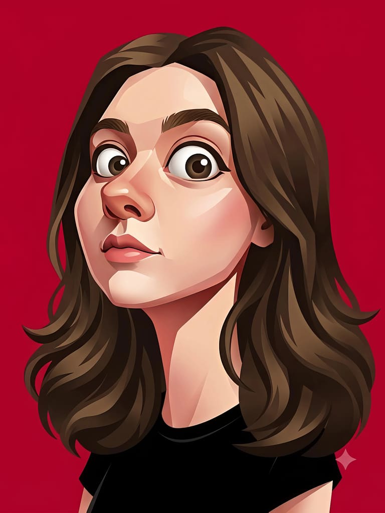 Stylized Geometric 3d Vector Portrait (Variation 4)