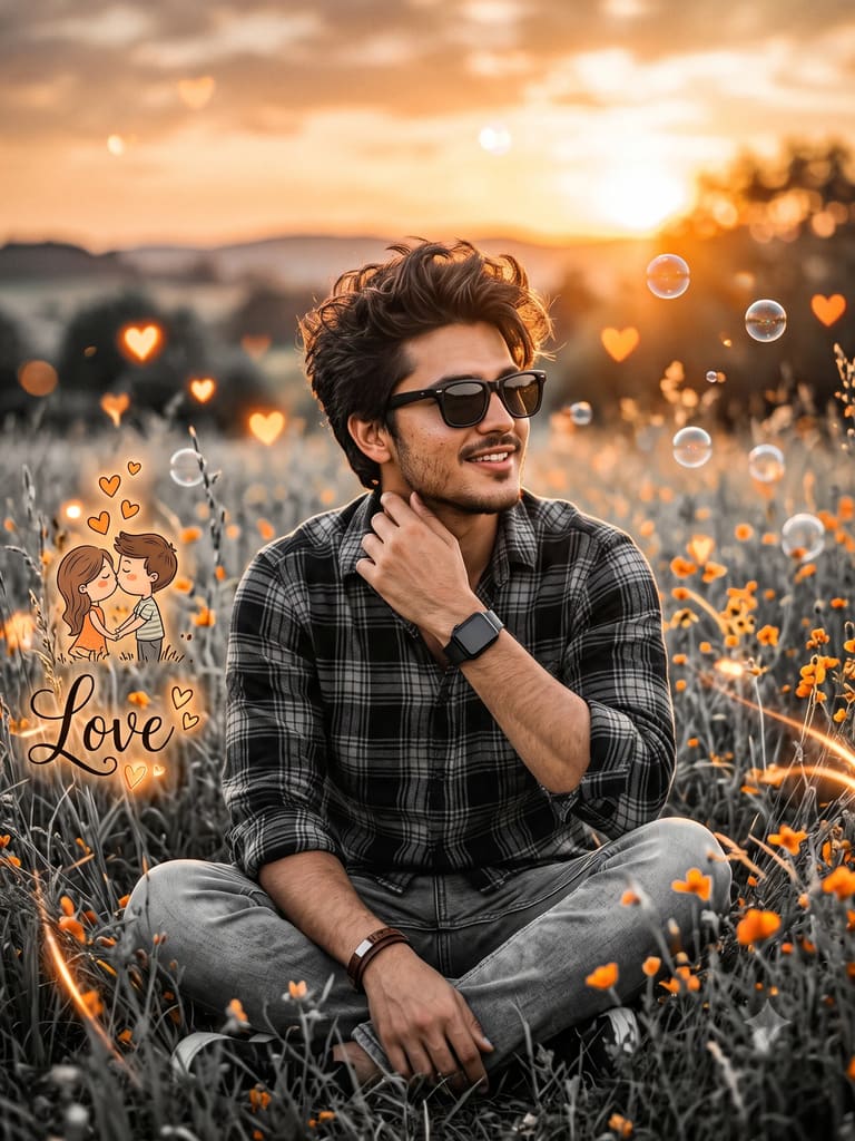 Stylish Boy for Instagram Portrait (Variation 3)