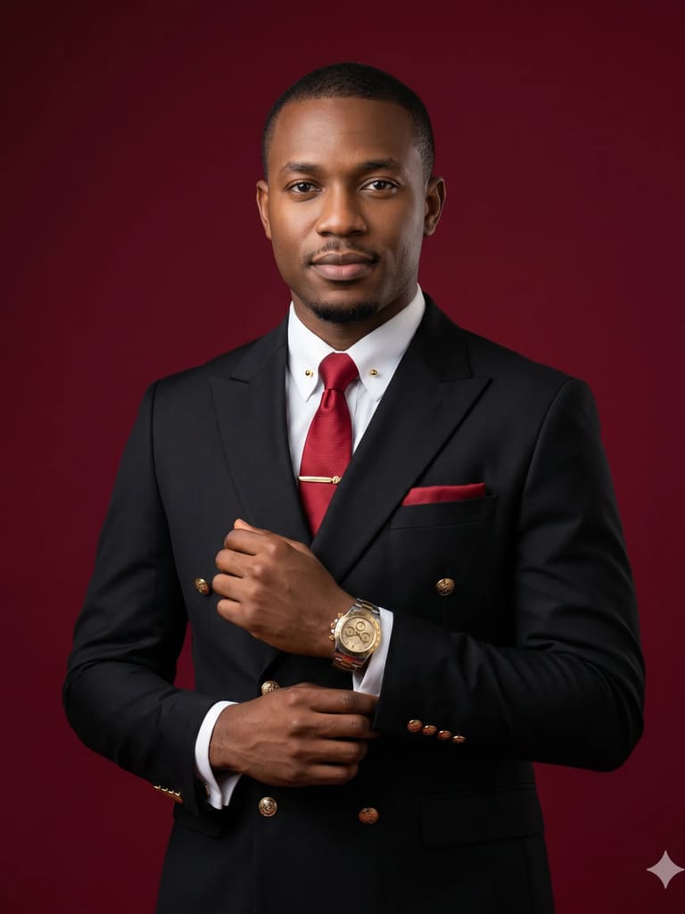 Sartorial Precision in Red
