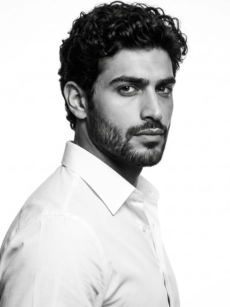 The Crisp White Shirt Portrait (Variation 5)
