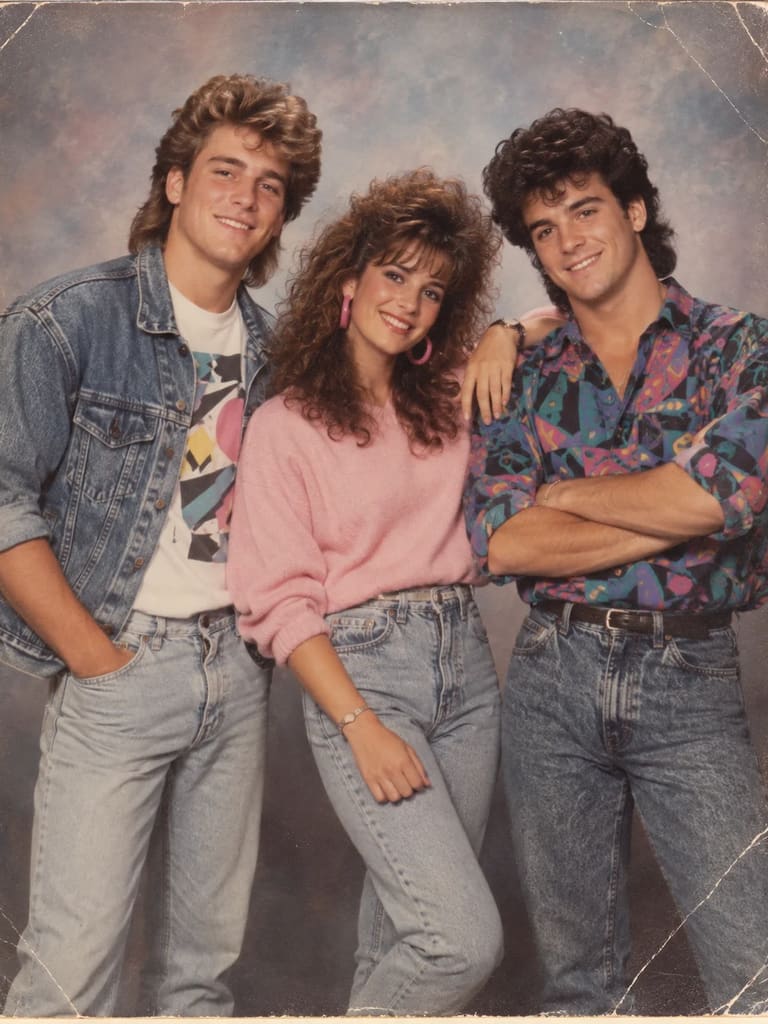 80s Best Friends Studio Photo (Variation 1)