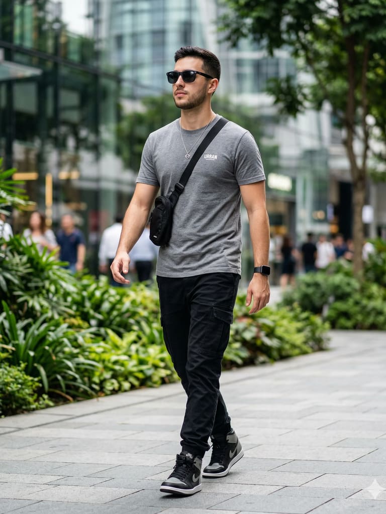 Urban Minimalist Casual Portrait (Variation 3)