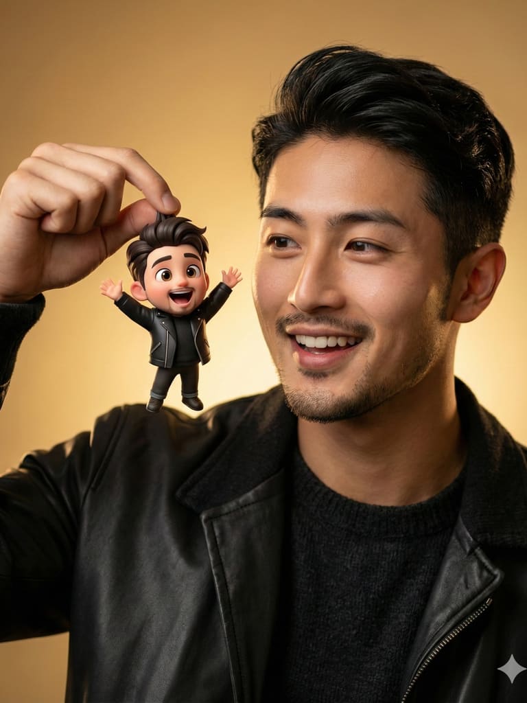 Meet Mini-me 3d Caricature Portrait (Variation 3)