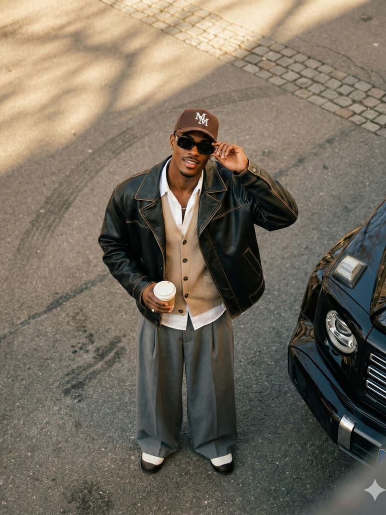 Concrete Urban Runway Street Fashion Portrait (Variation 3)