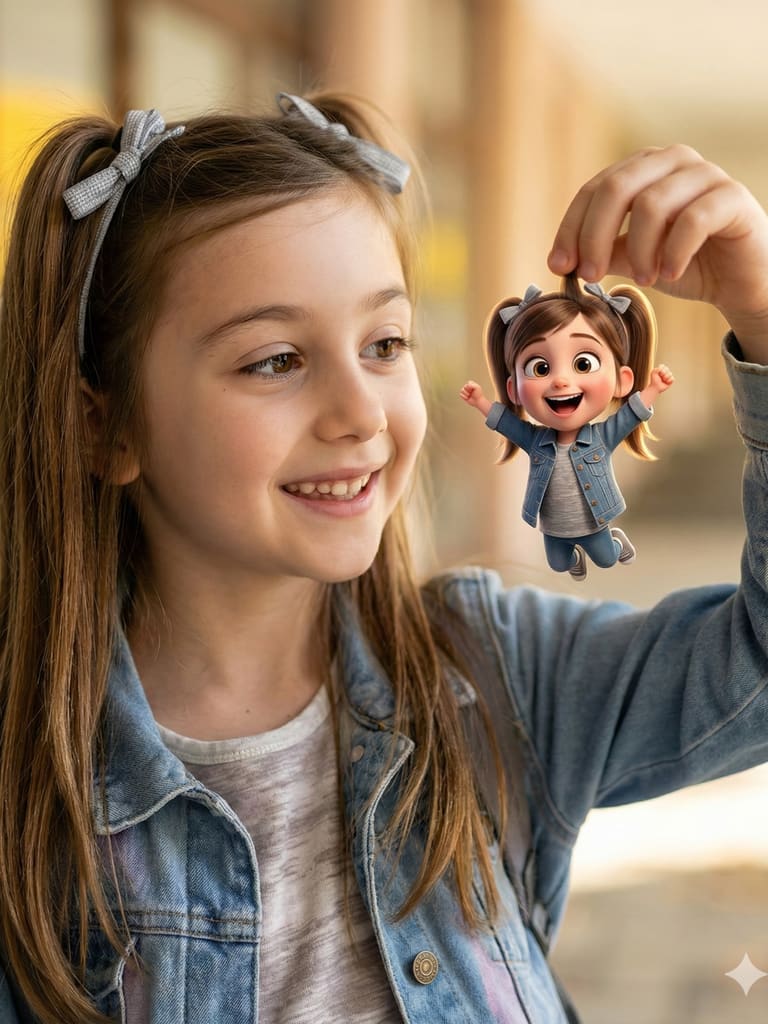 Meet Mini-me 3d Caricature Portrait (Variation 4)