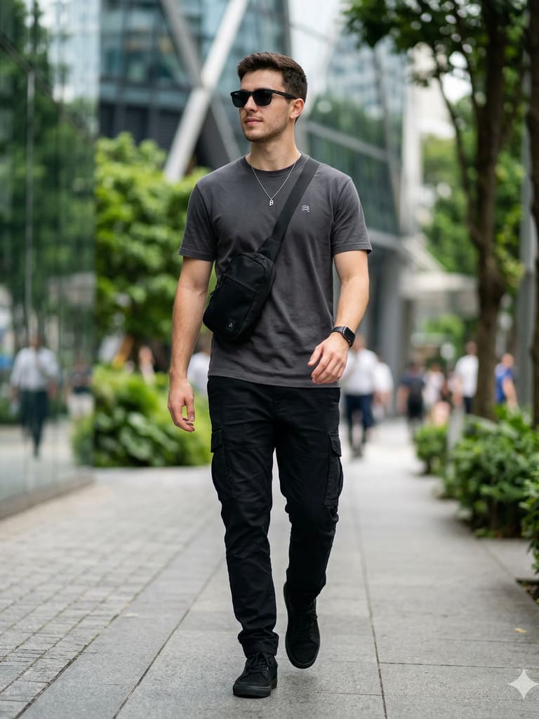 Urban Minimalist Casual Portrait (Variation 2)