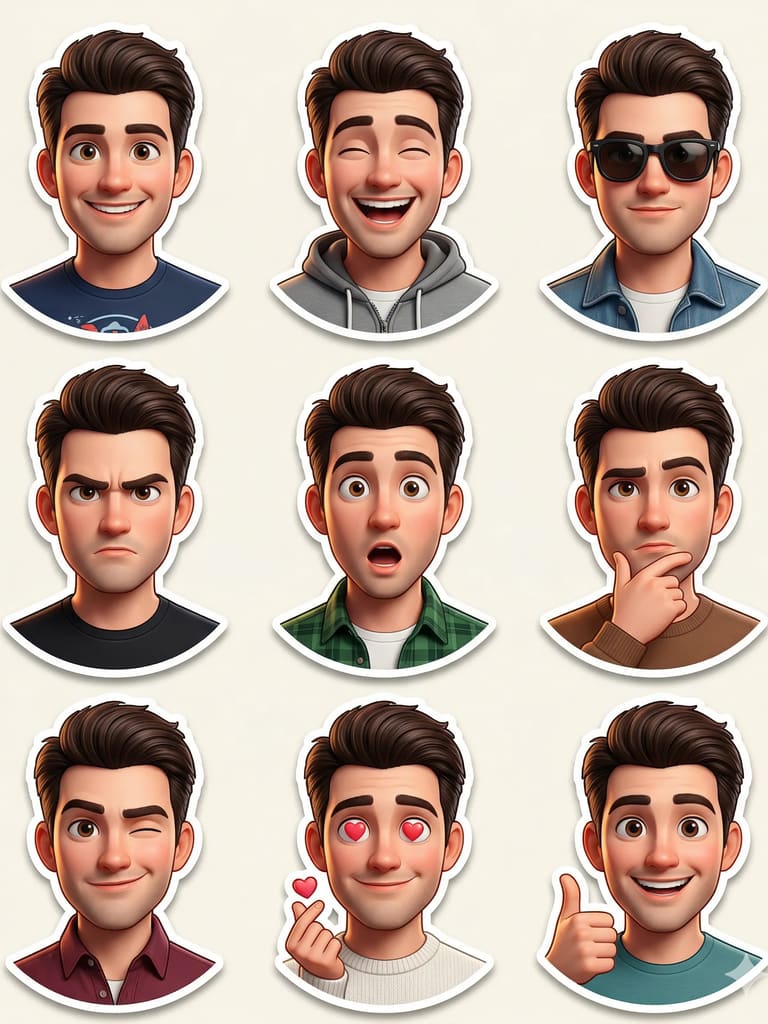 The Expression Grid Emoji Art (Variation 3)