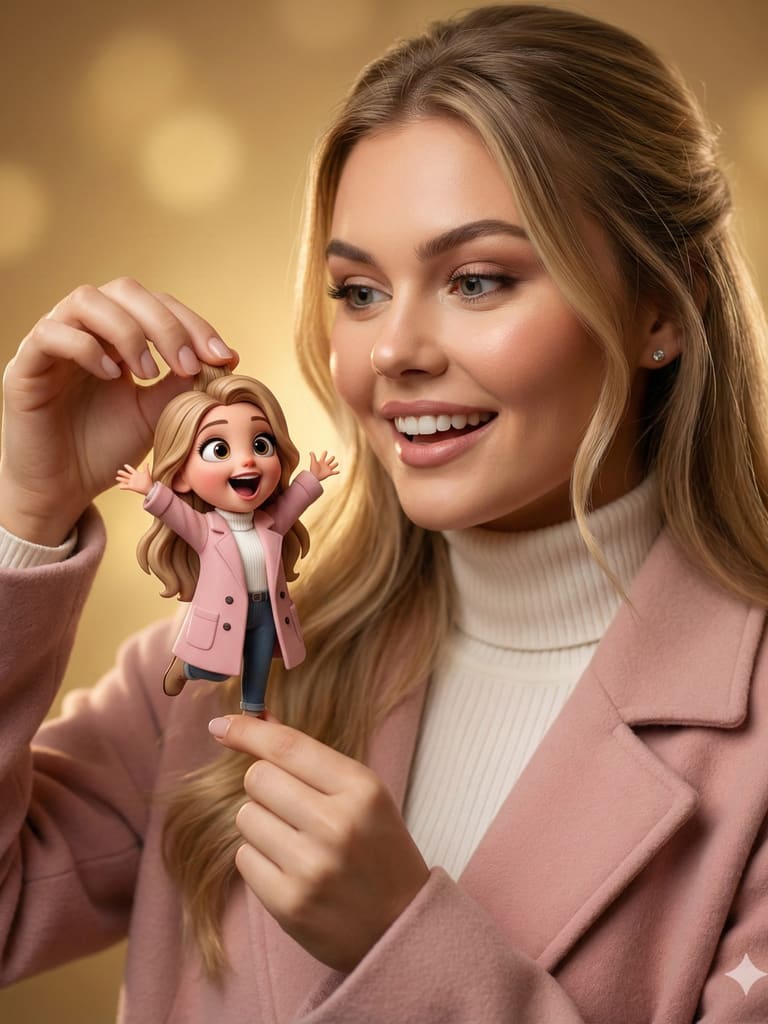 Meet Mini-me 3d Caricature Portrait (Variation 2)