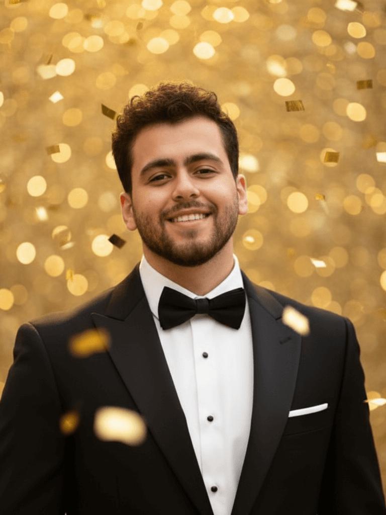 Golden Hour Tuxedo Portrait