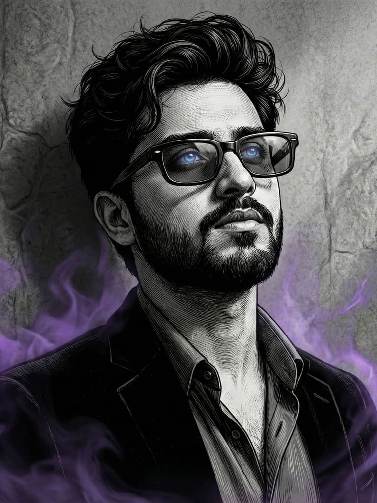 Purple smoke artwork
