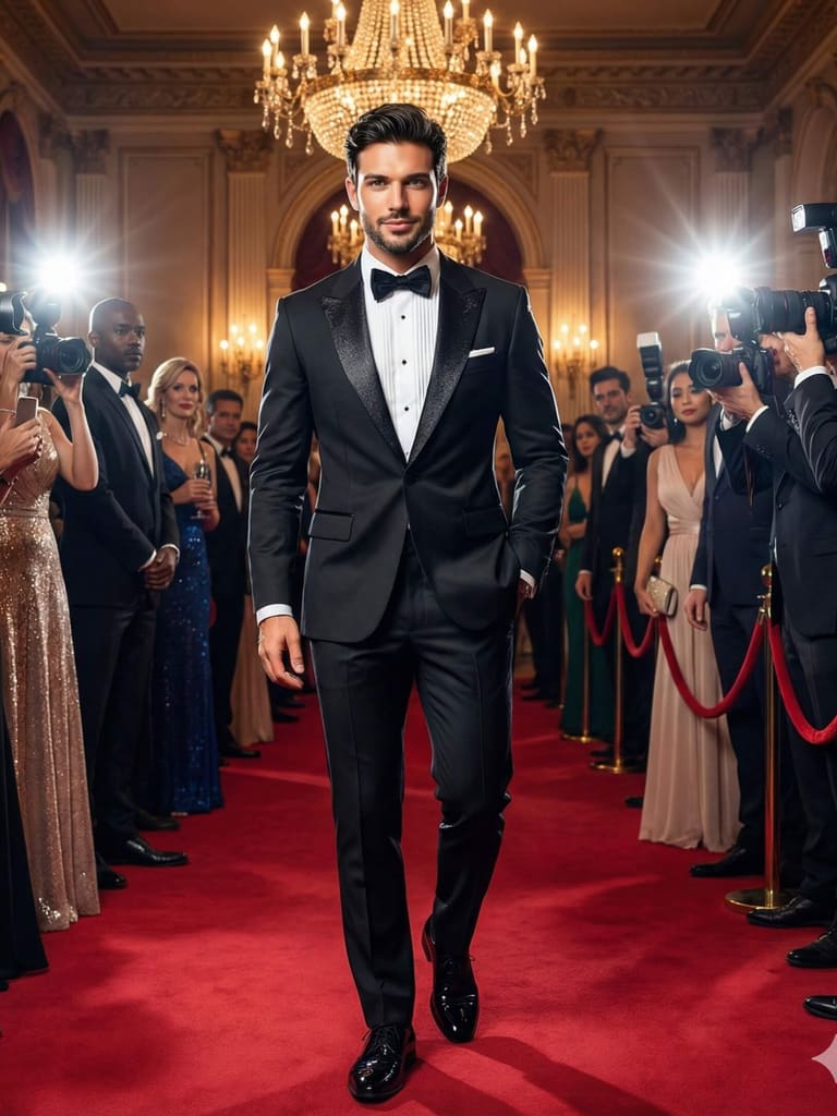 Red Carpet Royalty Business Portrait (Variation 1)