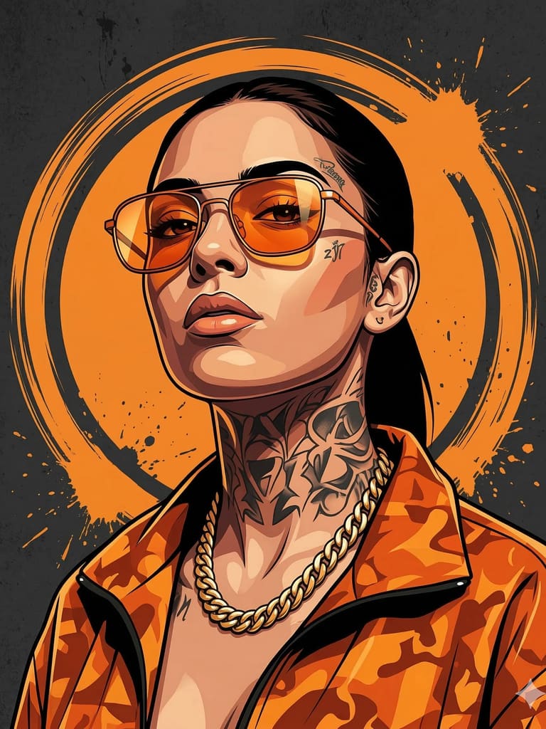 The Gilded Rebel Character Design (Variation 2)