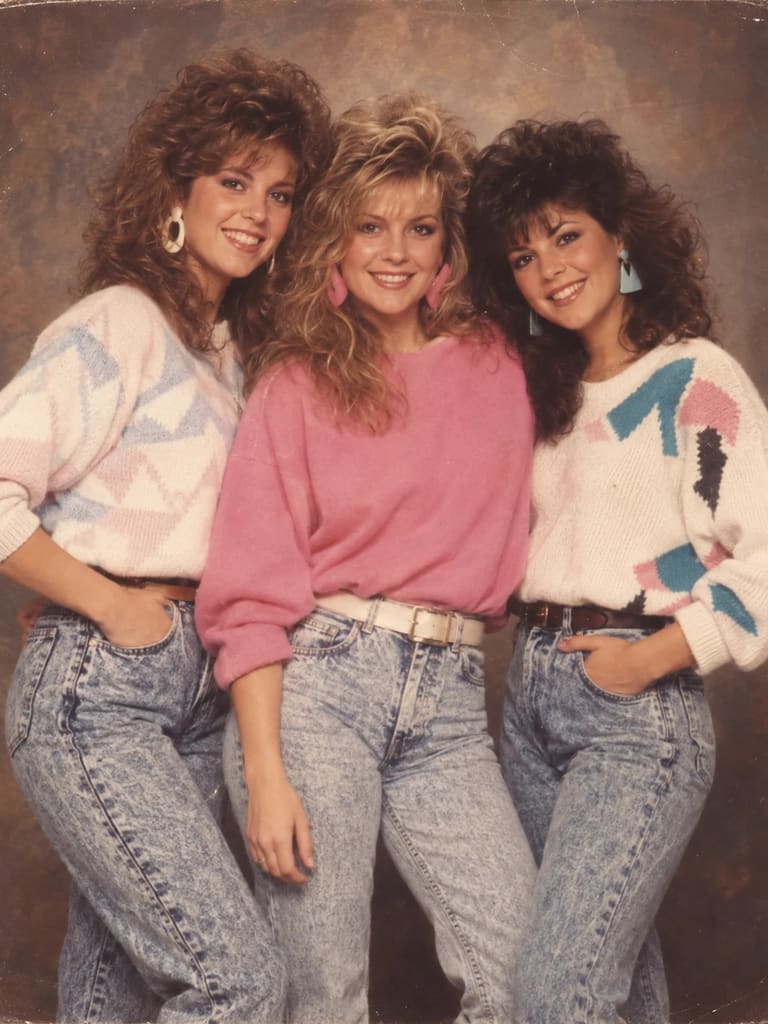 80s Best Friends Studio Photo (Variation 2)