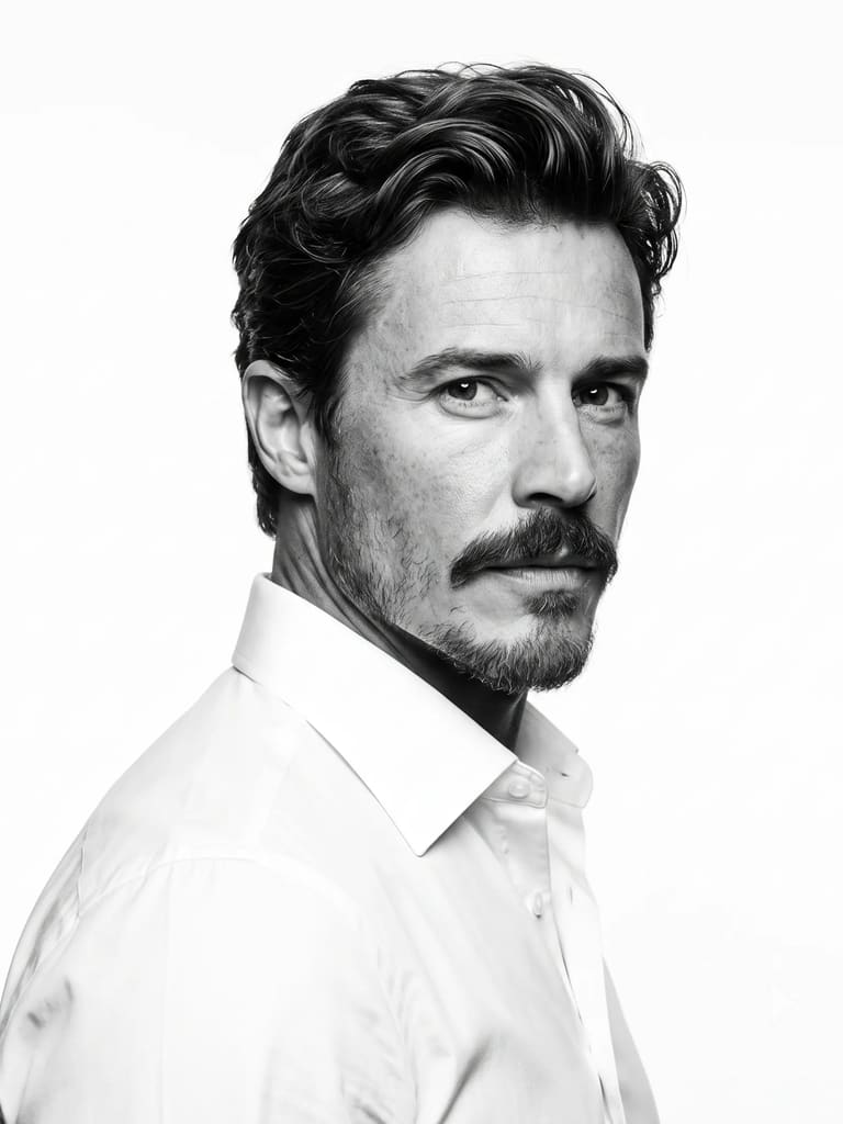 The Crisp White Shirt Portrait (Variation 2)