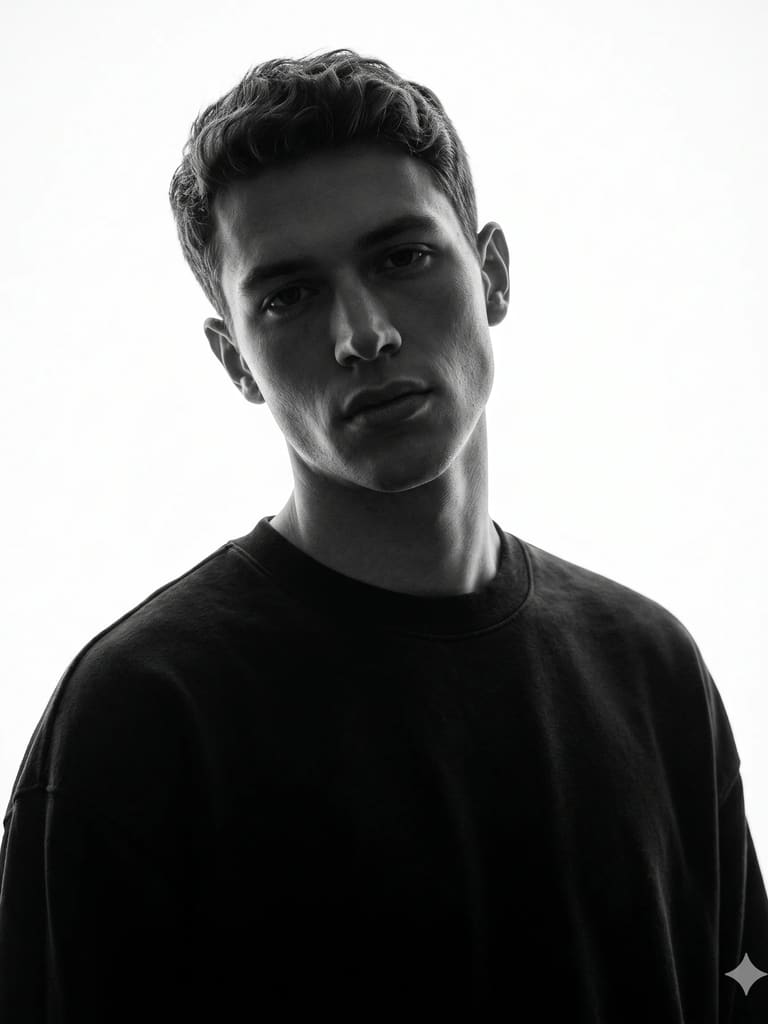 Backlit Monochrome Portrait