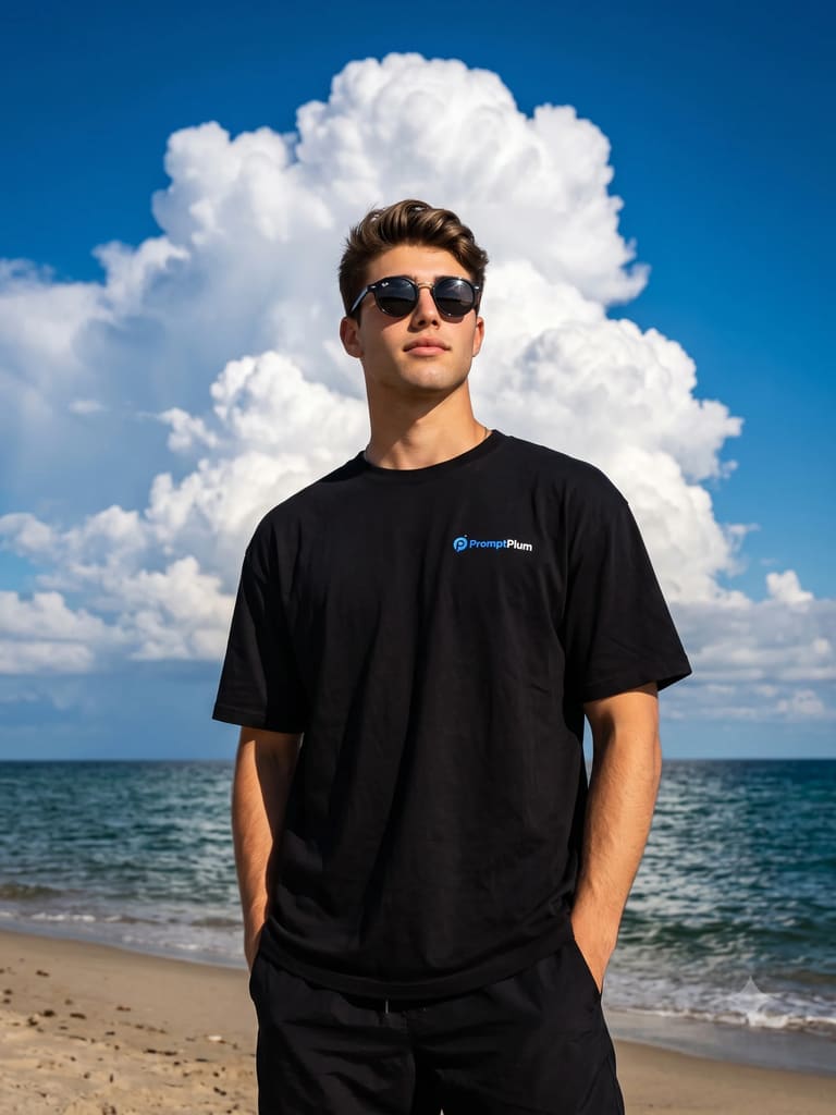 Cloud Crown Aesthetic Sky Background Men Portrait (Variation 5)