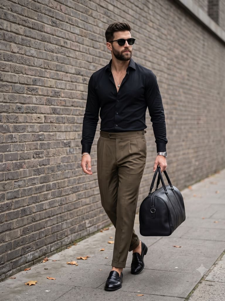 Men's Fashion Photography Street Style Portrait (Variation 2)