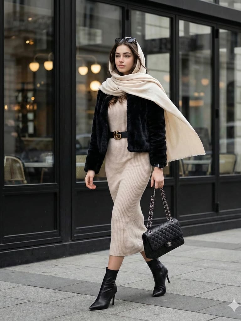 Luxe City Layers Fashion Portrait (Variation 3)