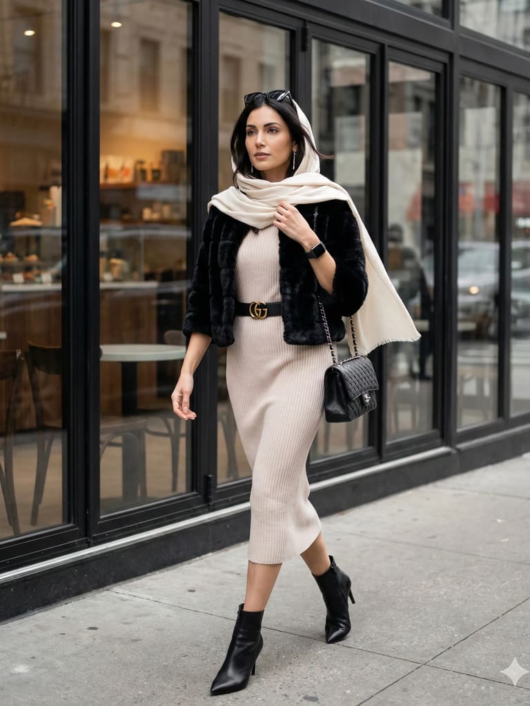 Luxe City Layers Fashion Portrait (Variation 2)