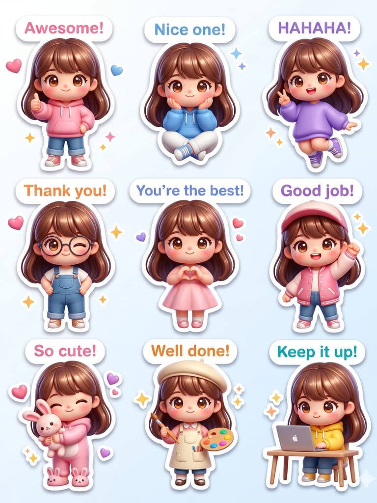 Chibi Girl Expression Pack