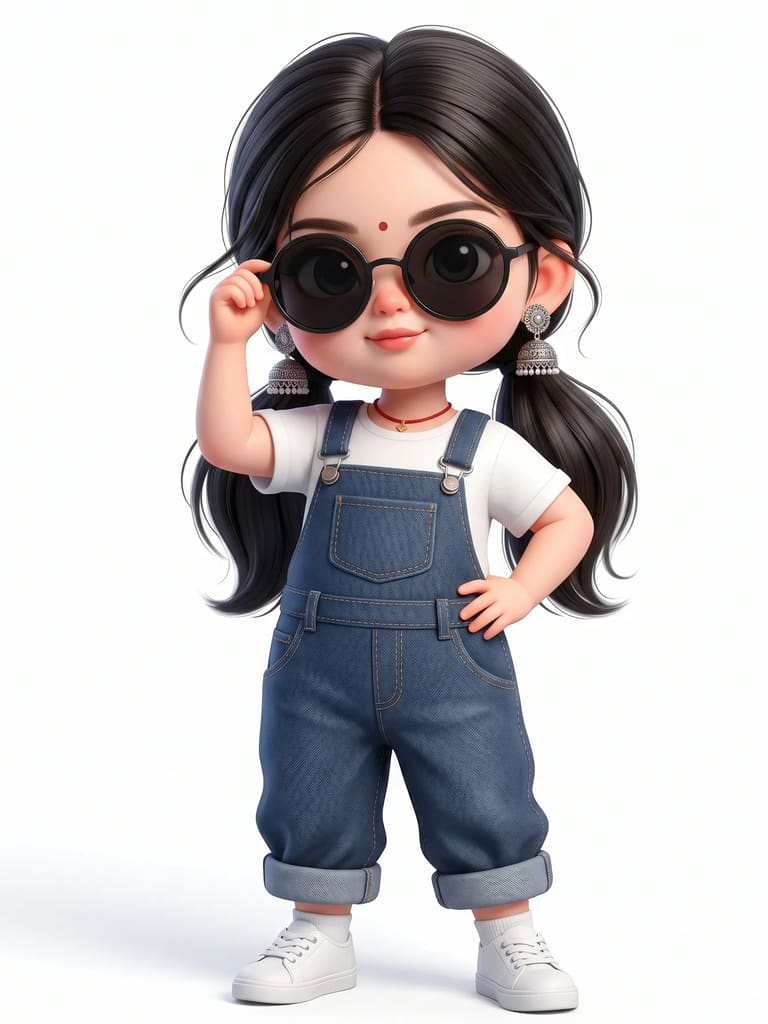 Little Miss 3d Illustration (Variation 3)