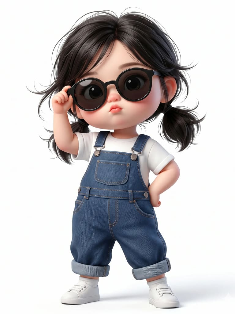 Little Miss 3d Illustration (Variation 2)