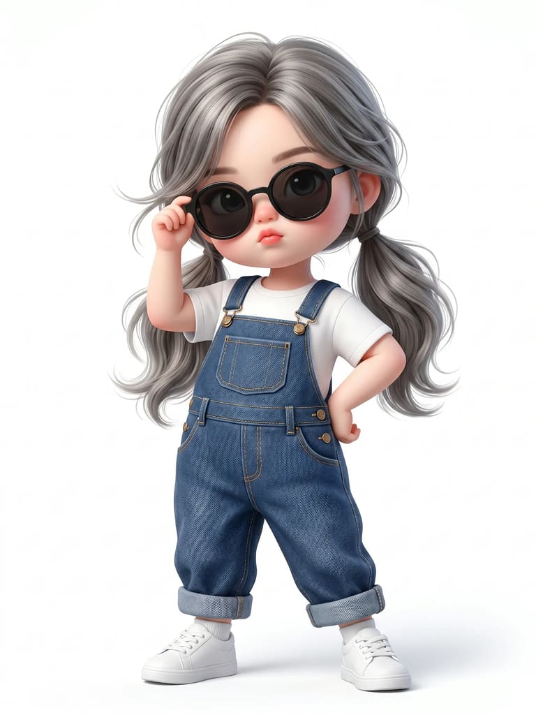 Little Miss 3d Illustration (Variation 4)