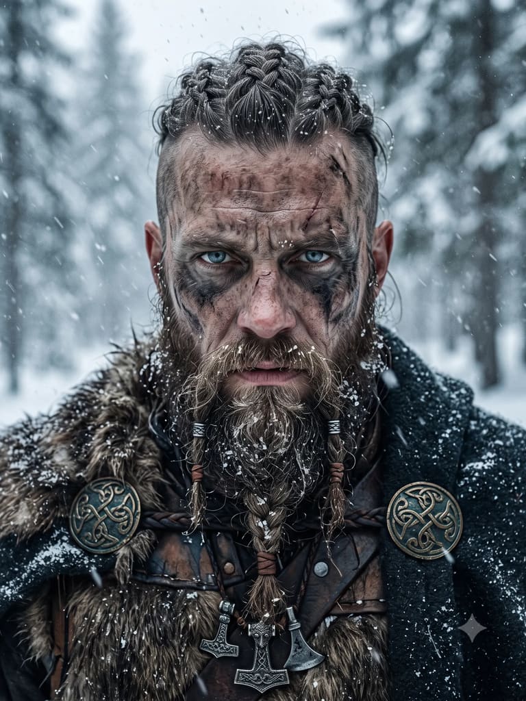 Hyperreal Cinematic Scandinavian Viking Portrait (Variation 2)