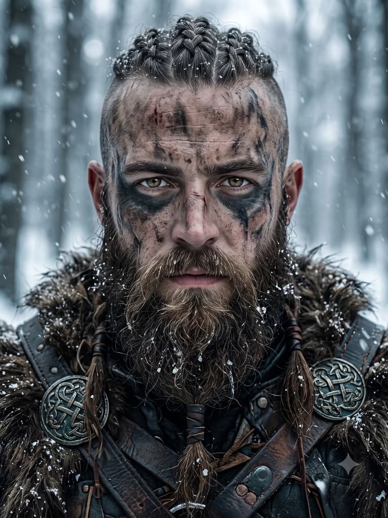 Hyperreal Cinematic Scandinavian Viking Portrait (Variation 1)