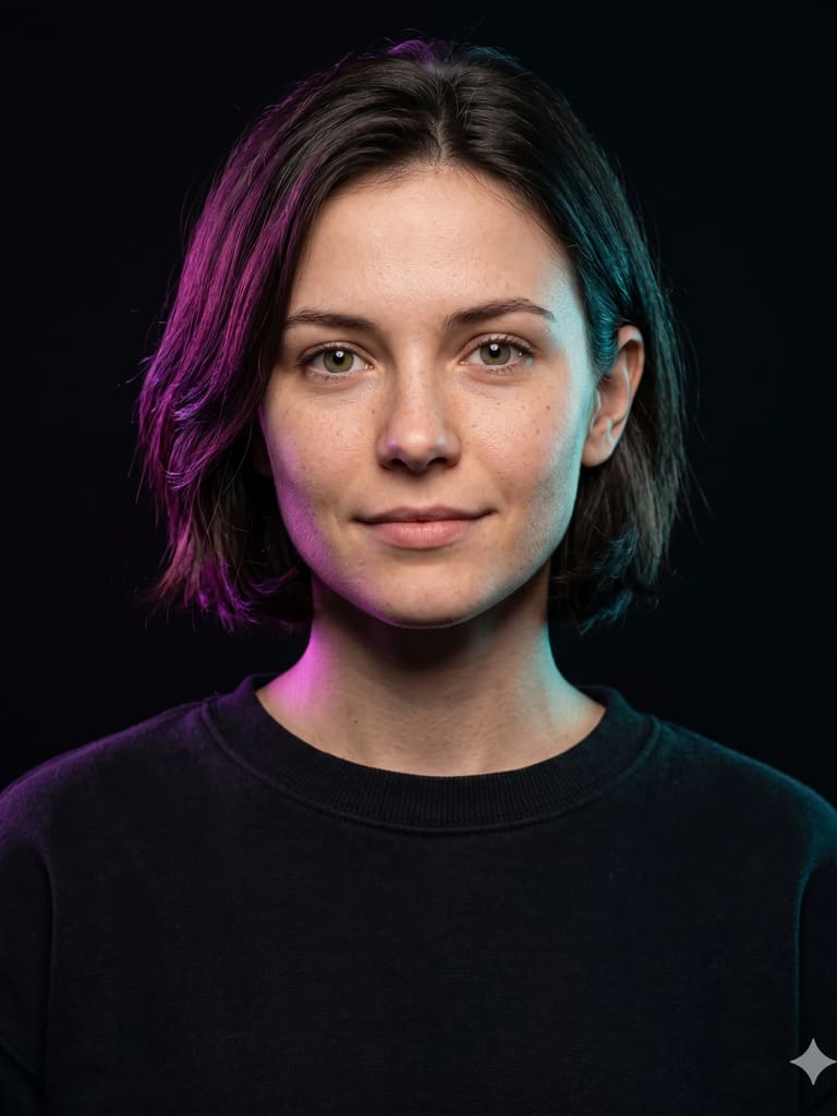 Split-light Portrait 3d Animation (Variation 3)