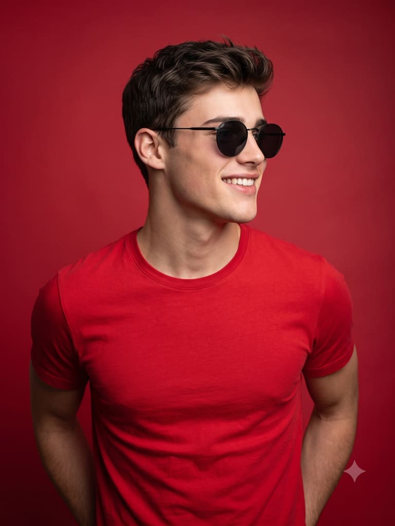 Profile in Red