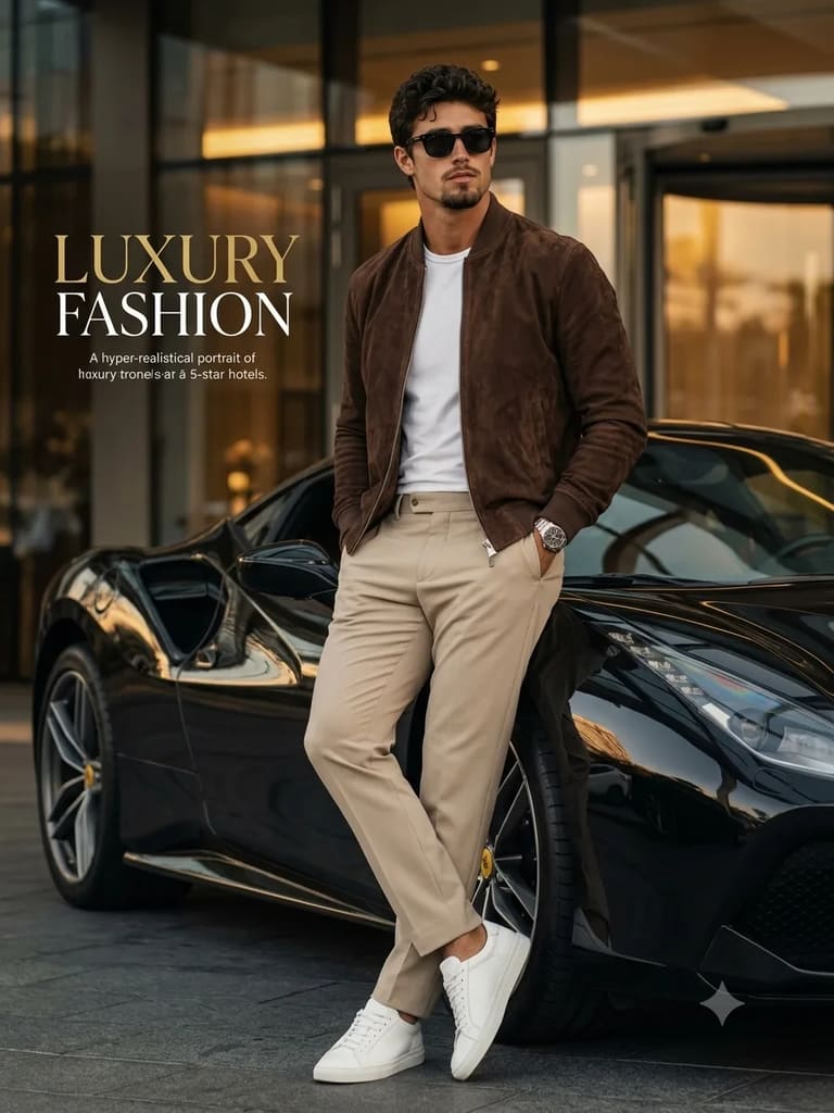 High End Men Fashion Editorial Magazine Cover Shoot (Variation 3)