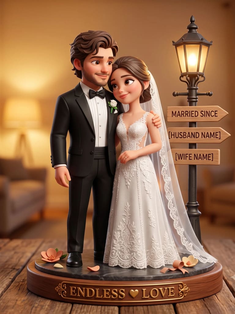 3d Couple Miniature 3d Illustration (Variation 5)