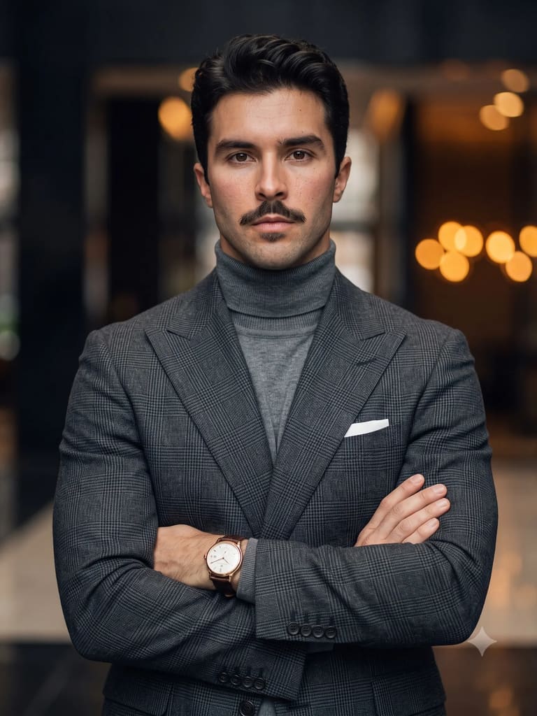 Sophisticated Gentleman Look Business Portrait (Variation 2)