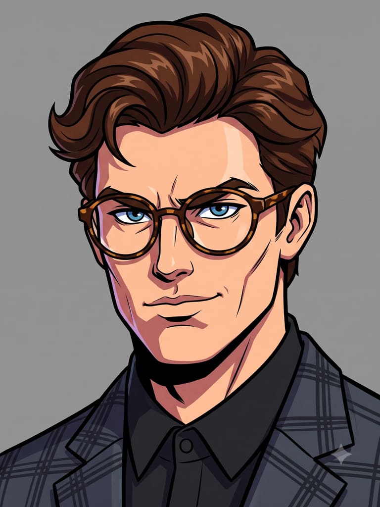 2d Comic Style Boy Avatar | Male Portrait (Variation 5)