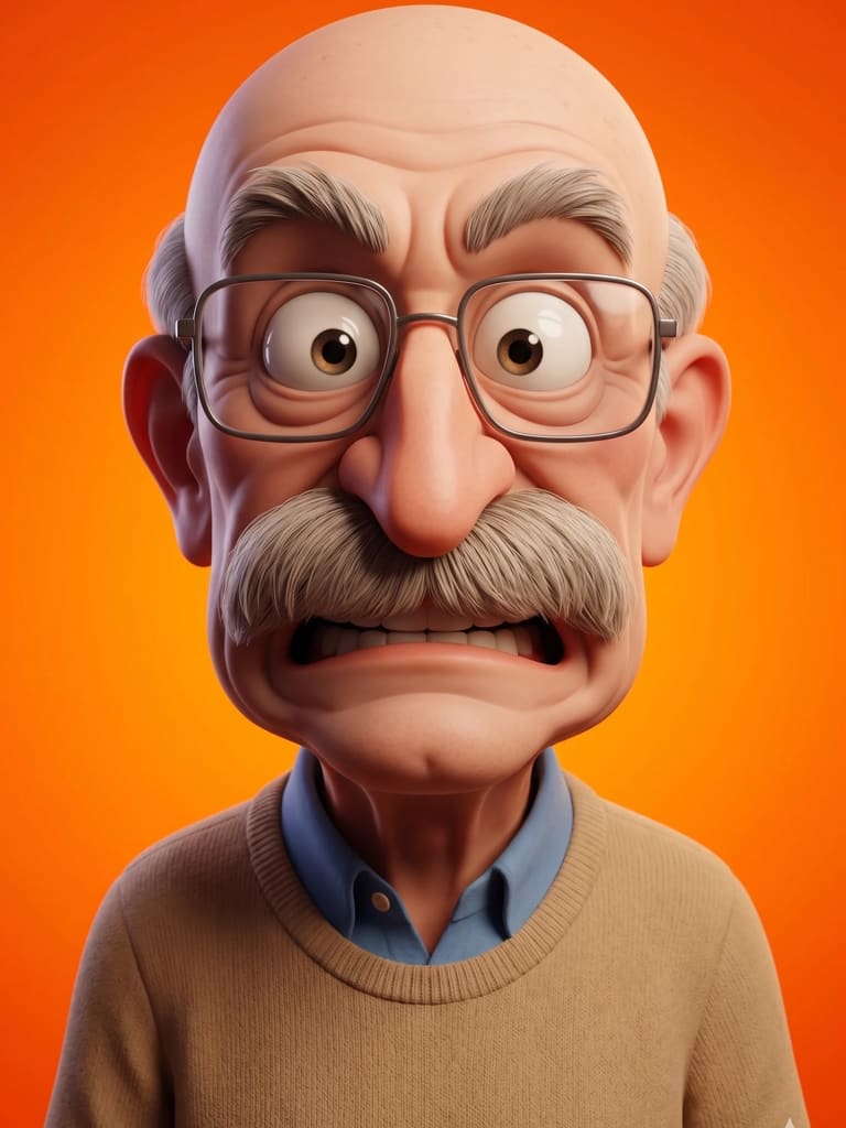 Exaggerated 3d Avatar 3d Caricature Portrait (Variation 4)