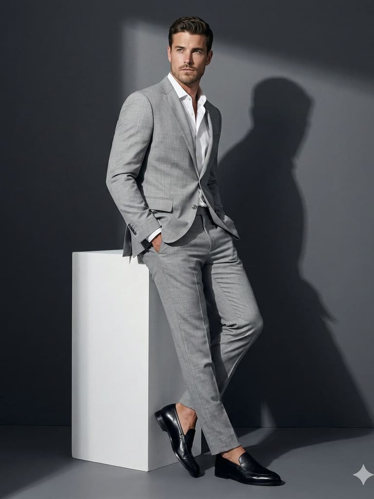 Sleek Slate Business Portrait (Variation 1)