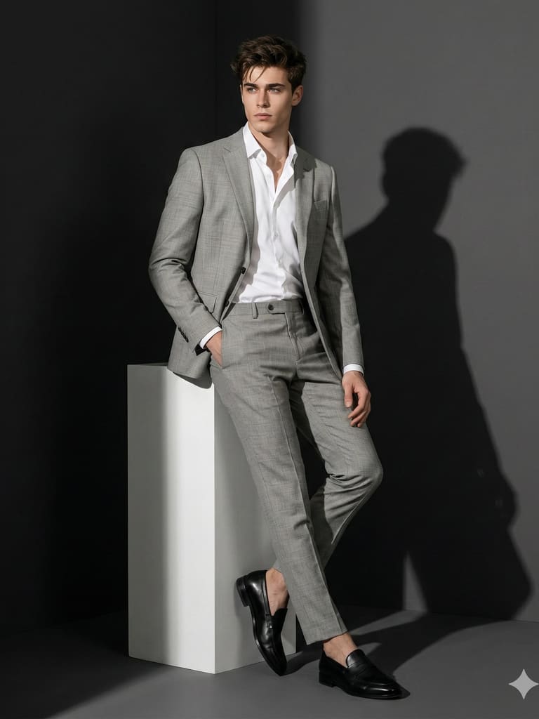Sleek Slate Business Portrait (Variation 2)