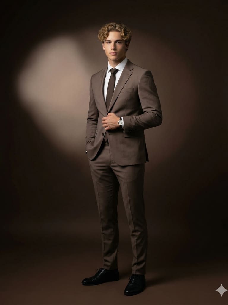 Sartorial Earth Tones Business Portrait (Variation 2)
