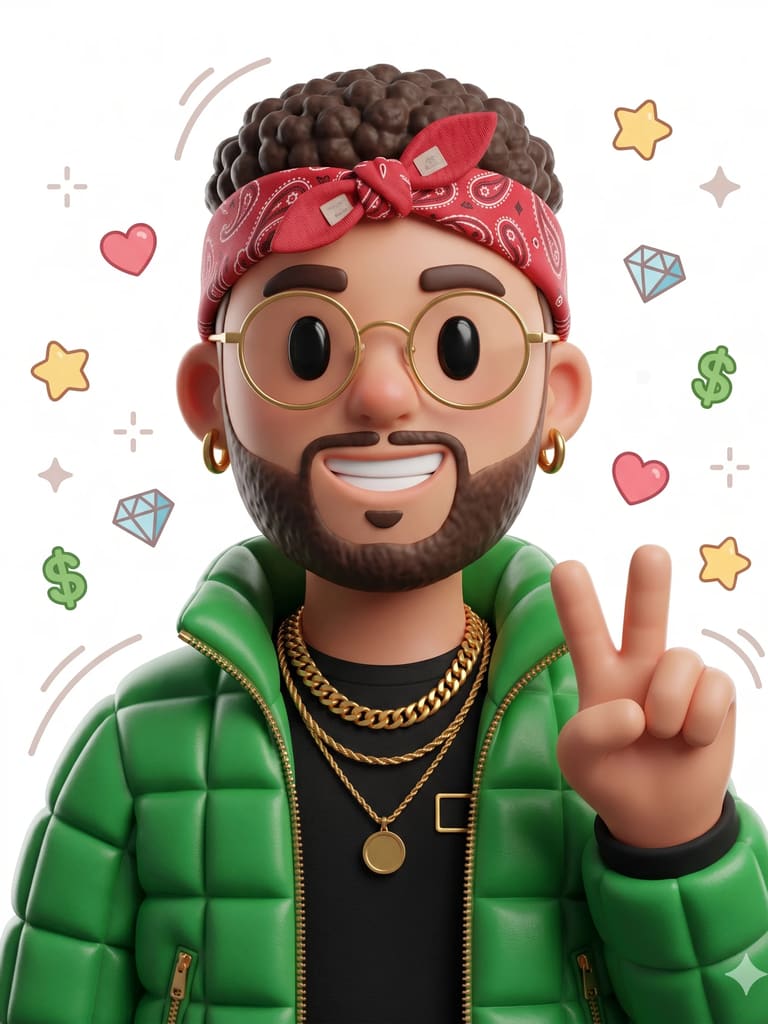 Digital Drip Avatar 3d Animation (Variation 3)