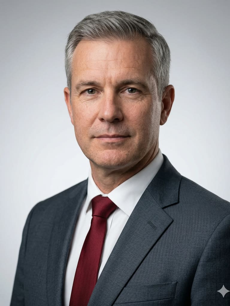 Executive in Grey Business Portrait (Variation 3)